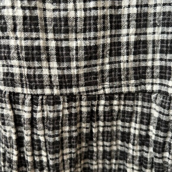 Afends Asta Jesse Hemp Seersucker Mini Dress – Steel Check, Size S - Picture 11 of 12